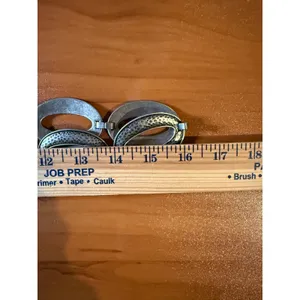 Vintage Fossil Silver Waist Chain Belt Hammered Metal Oval Link Y2K Boho thumbnail 3