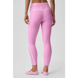 Alo Airlift High waisted Charger Leggings 7/8 Length Candy Heart Pink Athletic thumbnail 2