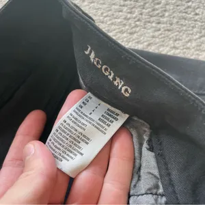 American Eagle Black Denim Ripped Knee Jegging Skinny Mid Rise Jean 4 thumbnail 3
