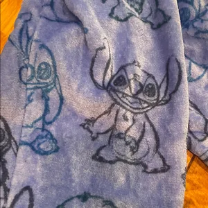 Disney Stitch Blue Hooded Onesie sleepwear size M 8-10 thumbnail 5