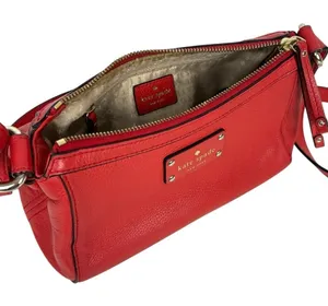 KATE SPADE Berkshire Road Gabriella Leather Crossbody/ Shoulder Bag Red - $298. thumbnail 1