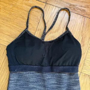 Lululemon Power Y Tank, Black Wee Stripe, Size 2, VGUC thumbnail 6