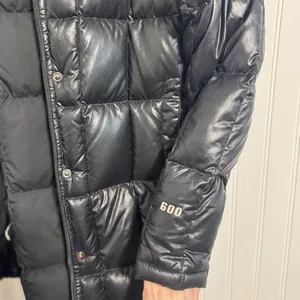 North Face 600 Down Puffer Jacket Women's Small Black Square Quilt Transit F10 thumbnail 4