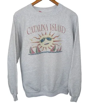 Hanes Vintage 90s Catalina Island California Sweatshirt thumbnail 1