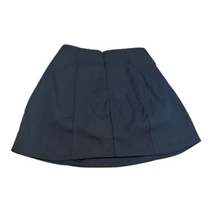 Zara Black Mini Skirt A Line Flared Embroidered Logo Casual Womens‎ Minimalist thumbnail 2