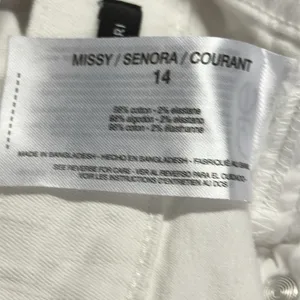 Nine West White Chrystie Stretch Denim Capri Jeans Womens Plus Size 14 thumbnail 9