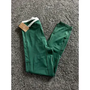 Berlook Leggings Womens Size L Evergreen Green High Waisted Side Pockets thumbnail 3