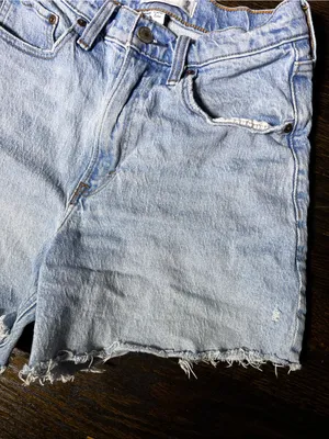 Abercrombie & Fitch Curve Love The Dad Short High Rise Jean Shorts 26/2 thumbnail 3