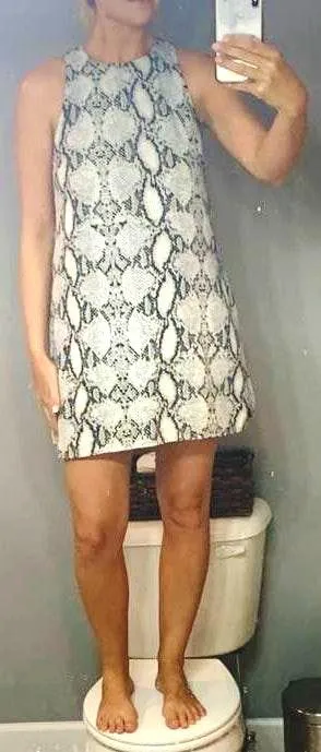 Boutique Snake Print Dress Size M thumbnail 1