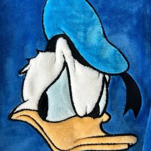Disney Embroidered Donald Duck Plush Fleece Pullover Sz S thumbnail 5