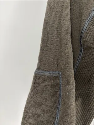 Smartwool green ribbed zip jacket xl thumbnail 5