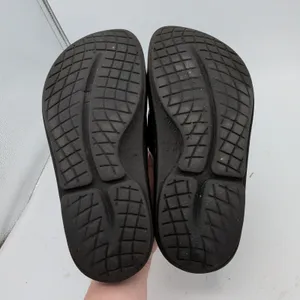 Oofos‎ Ooahh Luxe Recovery Slides Metallic Gunmetal Black Mens 8 Womens 10 EU 41 thumbnail 7