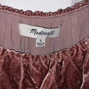 Crushed Velvet Ruffle Cami Top Blush pink, size Large thumbnail 4