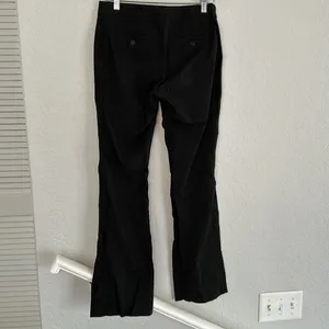 Theory Stretchy Black Pants Boot Cut Size 6 Rayon Inseam 30.5" Classic thumbnail 5