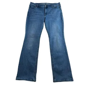 Old Navy‎ Sz 14 Jeans Wow Mid Rise Boot Cut Stretch Women's Boho Blue Denim thumbnail 2