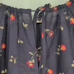 Madewell Cotton Silk Floral Peasant Blouse Size Small Navy Red Long Sleeve Shirt thumbnail 12