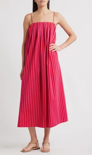 Madewell Marsha Stripe Cotton Midi Sundress thumbnail 1