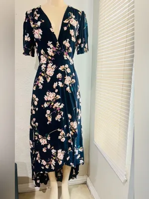 Cotton Candy Floral Print Dress Size L Great Condition thumbnail 5