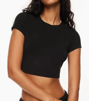 Aritzia tna chill ortiz cropped t-shirt in black thumbnail 1