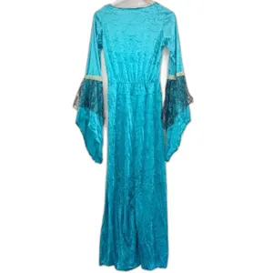 Charades Renaissance Queen Costume Blue Velvet Gown and Headpiece NEW IN PACKAGE thumbnail 10