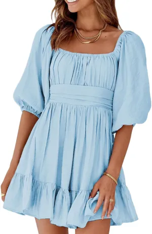 Blue Mini Dress thumbnail 1
