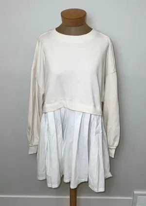 Free People Eleanor Sweatshirt Dress thumbnail 6