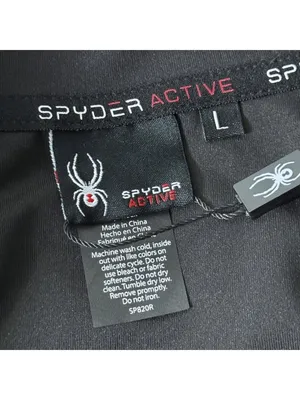 NWT Spyder Active Black Long Sleeve 1/4 Zip Activewear Top Ladies Large Gym thumbnail 7