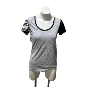 Fox Racing T-Shirt Womens Size M Heather Gray Scoop Neck Open Back Cutout thumbnail 3