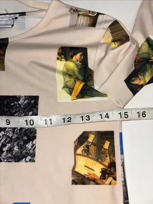 Zara…Apotheosis Of Homer 1827….Tan L/S Top With Pictures Of Homer Size Medium thumbnail 7