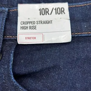 Express Cropped Straight High Rise stretch 10 jeans thumbnail 3