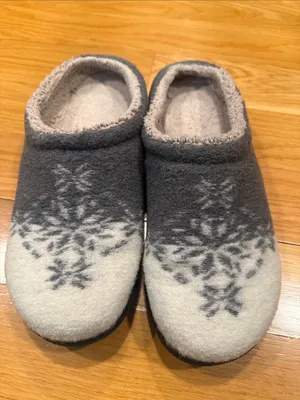 L.L.Bean Daybreak scuff motif2 slipper size 9, Gray thumbnail 2