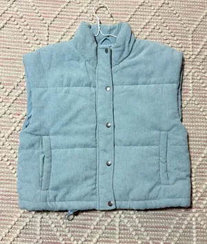 Blue corduroy vest Size L thumbnail 1