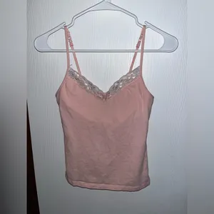 Xs Lace Tank Top Pink thumbnail 2