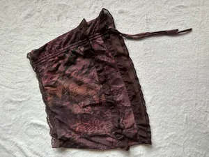 Outcast Clothing Natalie Mini Skirt Mauve Leopardo thumbnail 6