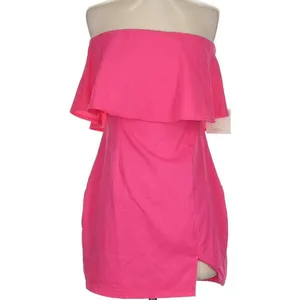 NWT Superdown Catalina Ruffle Tube Party Mini Dress in Hot Pink Size‎ S thumbnail 4