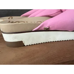8 pink Sam Edelman Agatha platform slide sandals wedge slip on comfort thumbnail 3
