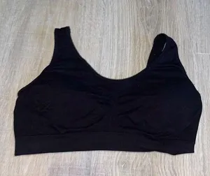 Black comfy wireless lounge bra Size M thumbnail 1