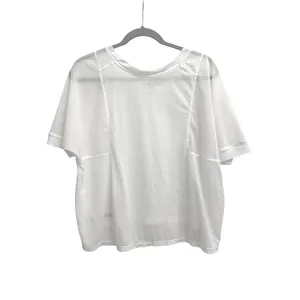 Nike Pro AeroAdapt White Mesh Athleisure Short Sleeve Running Top Medium thumbnail 2