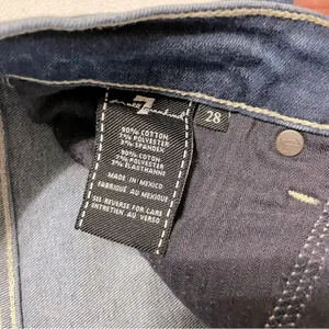 7 For All Mankind Josefina Skinny Boyfriend Jeans Size 28 mid Wash Distressed thumbnail 6