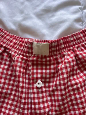 Gingham Shorts ZARA Red thumbnail 2