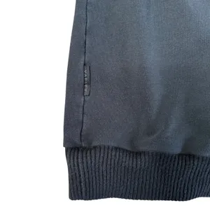 Varley Black Mock Neck‎ Cinched Waist Sweatshirt Ribbed Sleeves Small thumbnail 4