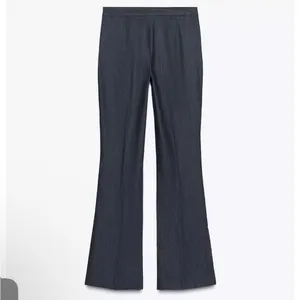 Zara NWT blue denim jeans style dark denim pants thumbnail 9