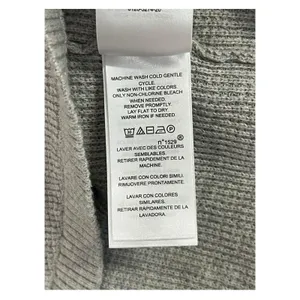 Lauren Ralph Lauren Sweater Womens Medium Gray Hoodie Waffle Knit Preppy Cozy thumbnail 9