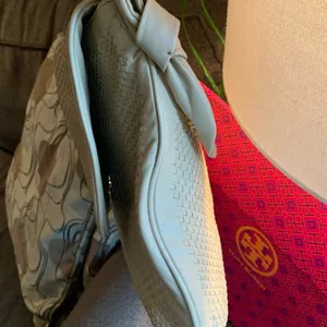 Authentic TORY BURCH Woven leather Flap shoulder bag thumbnail 3
