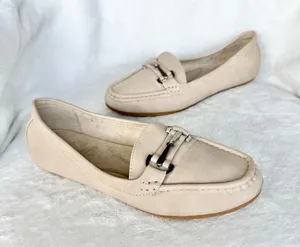Aerosoles Womens Day Drive Beige Closed Toe Loafers 8.5 thumbnail 1