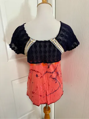 Free People Customized Crochet Tee thumbnail 3