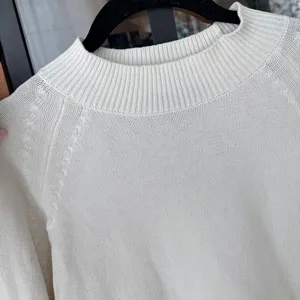 Quince 100% Organic Cotton Mock Neck Sweater crewneck ribbed top knit thumbnail 3