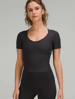 Lululemon Align T-Shirt Polka Squat Emboss Black 4 thumbnail 1