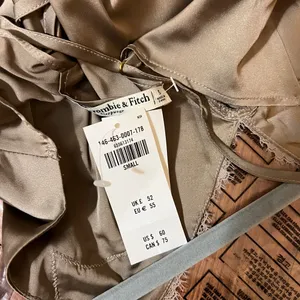 Abercrombie & Fitch Elegant Lace Trim Tan Slip Dress S thumbnail 11