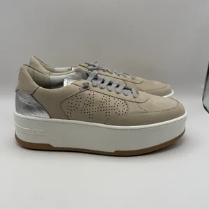 P448 Women's Empire Neutral Platform Sneakers Lace Up EU‎ 40 Streetwear Size 9 thumbnail 2